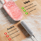 Folding reusable dust brush for cleaning