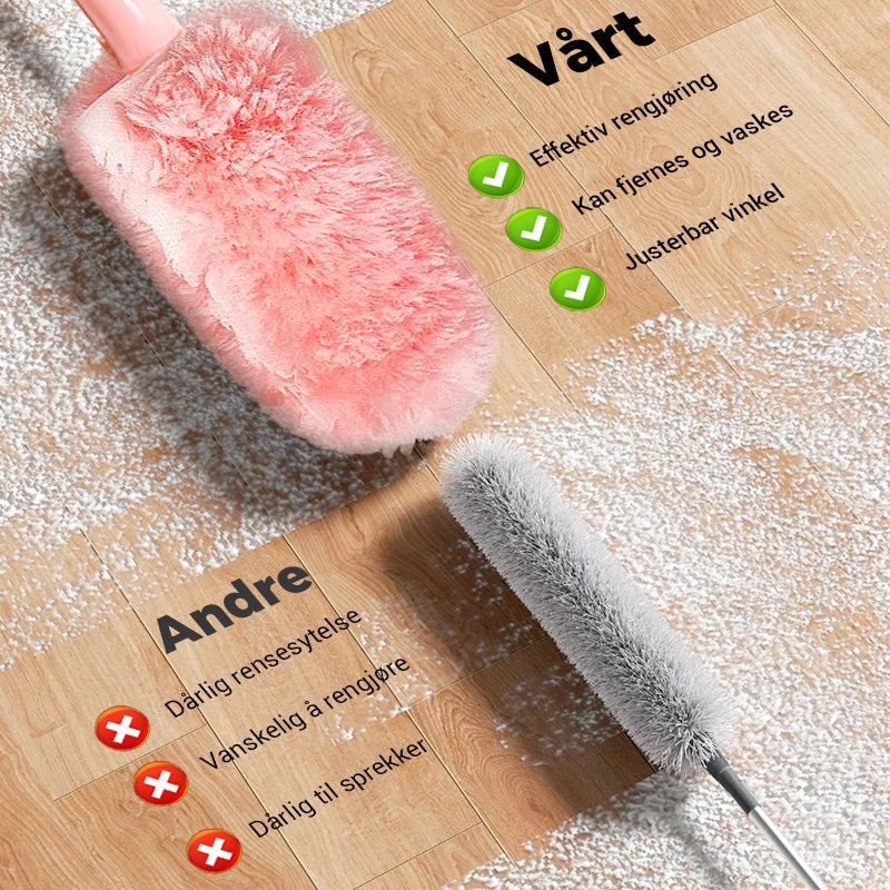Folding reusable dust brush for cleaning