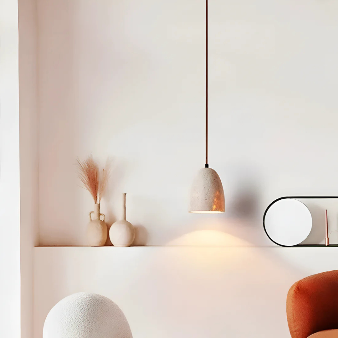 Retro Travertine Pendant Lamp
