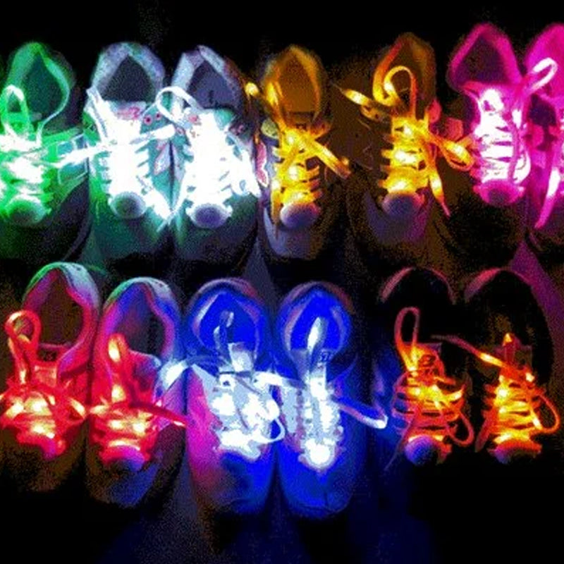 LED illuminated shoelaces