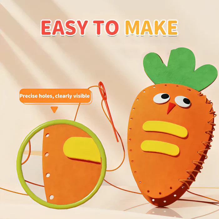 Beautiful sewing kit for children to make themselves