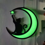 Moon Cat Decoration Pendant made of Acrylic