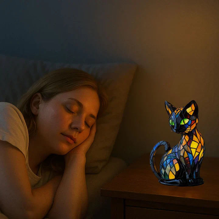 Lumikat Handmade Glowing Cat Lamp – Ambient Lighting and Gift
