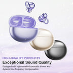 Wireless Ear Clip Headphones | Open-Ear Bluetooth 5.4 | HiFi Sound & Dual Device Pairing