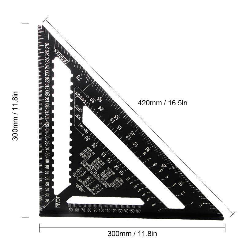 7/12 inch triangle carpenter square