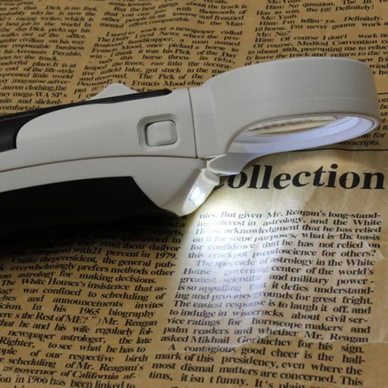 20X magnifying glass with LED light