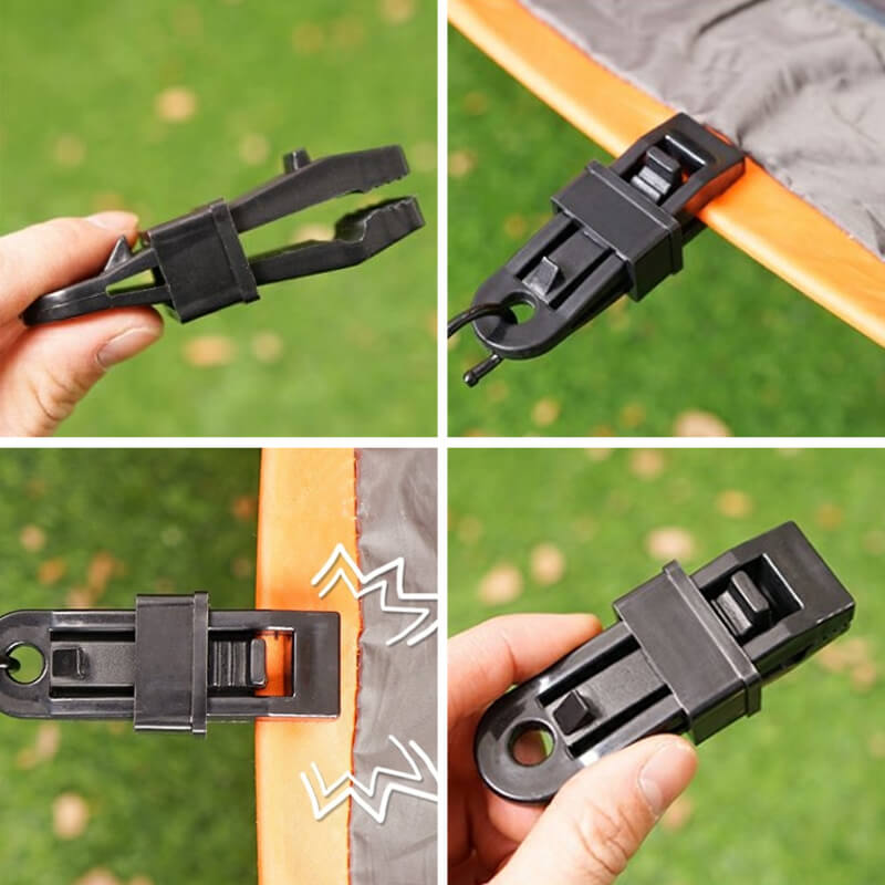 Plastic clips for tent