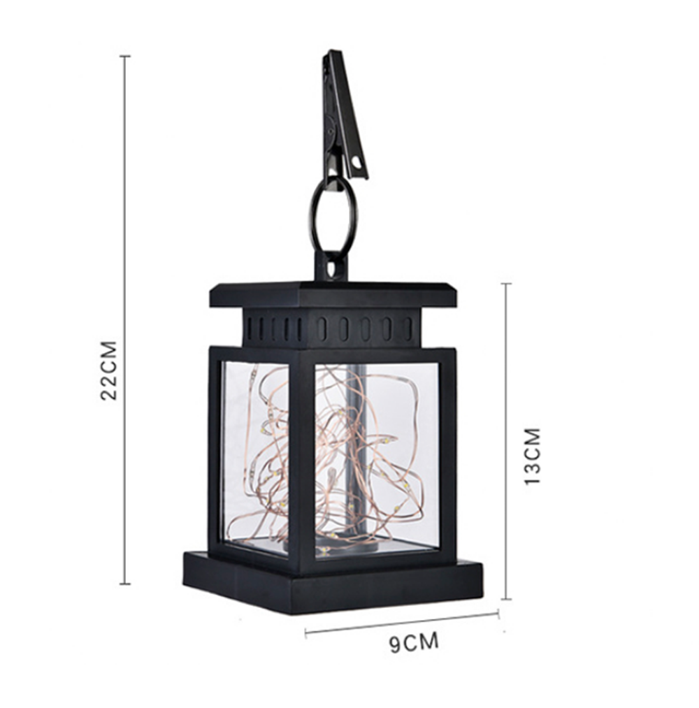 Solar LED Lantern with Fairy Lights – Decorative Garden Lamp for Outdoors and Terrace