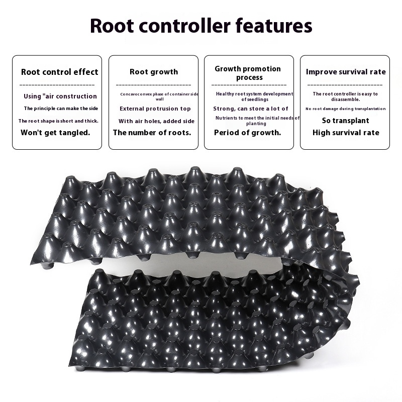 Root control device for plants and landscaping to promote healthy growth