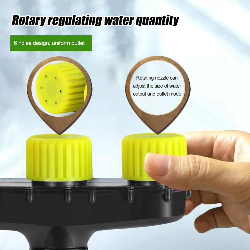 Multifunctional garden spray nozzle with 3 and 5 hole settings - for watering and garden care