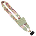 Phone strap with zipper pocket