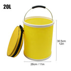 Foldable portable bucket for outdoor fishing