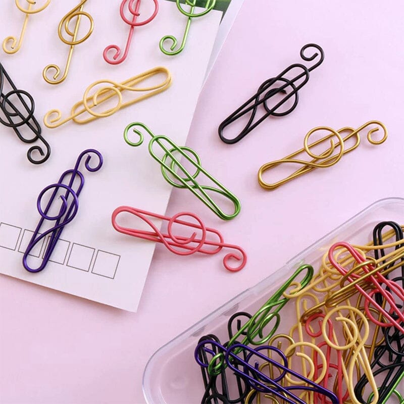 Music Multicolored Metal Paper Clips