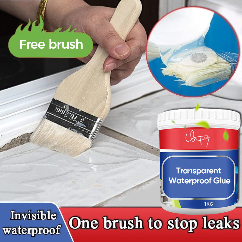 Transparent waterproof adhesive
