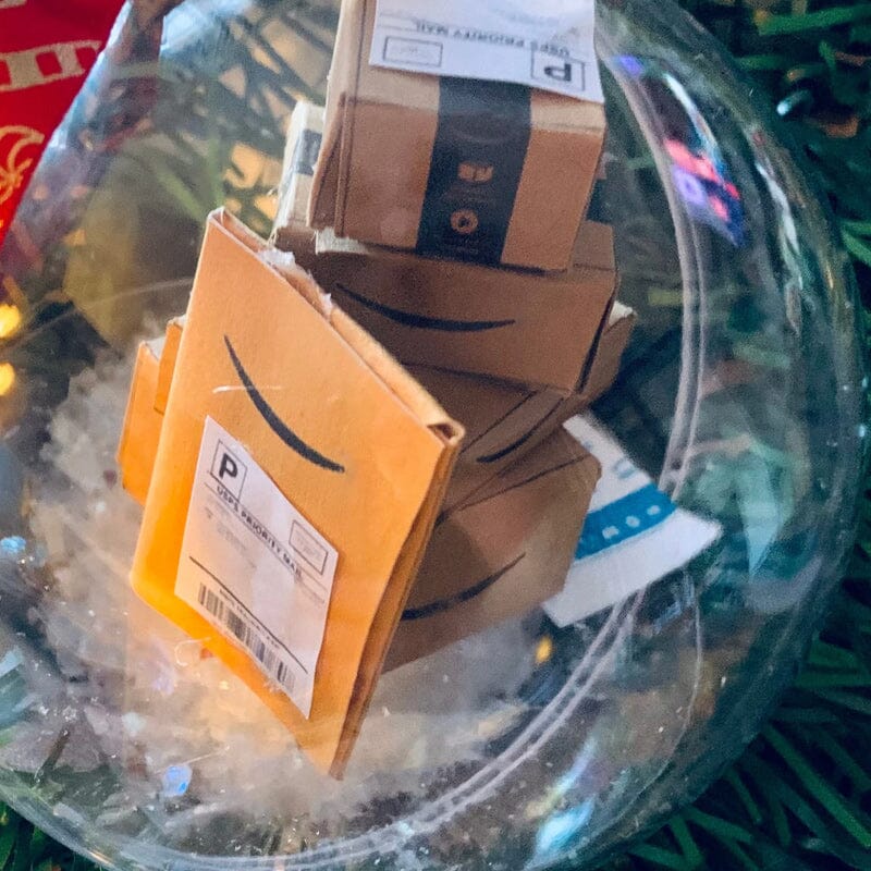 Christmas ornament transparent ball