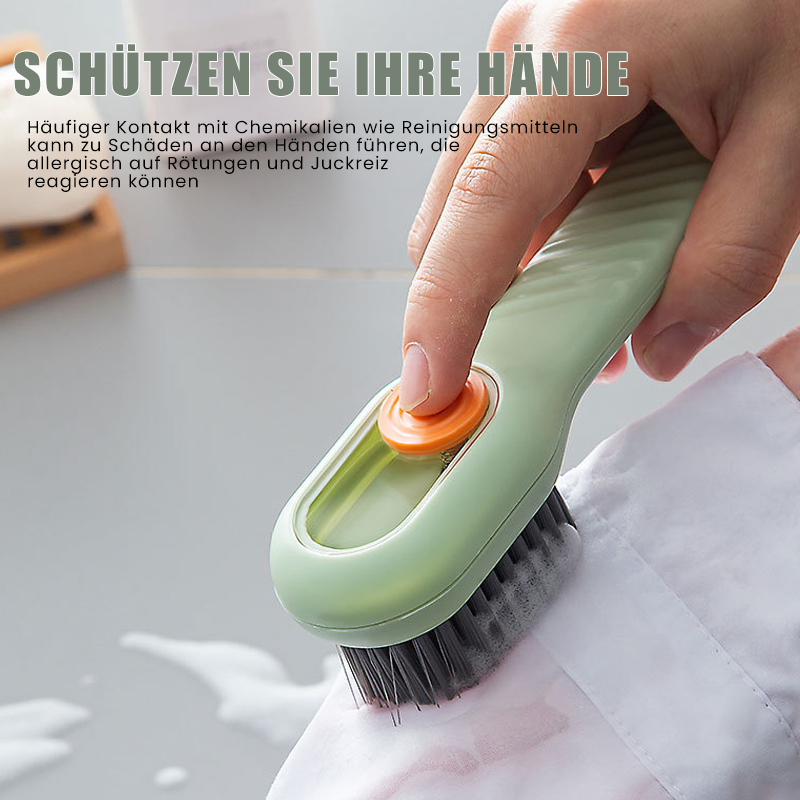 Household brush with soft bristles