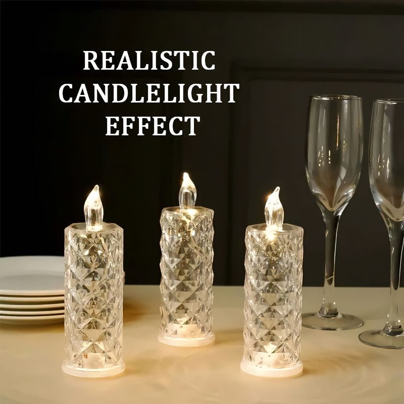 Crystal Rose Candle Holder - Romantic charm without being messy