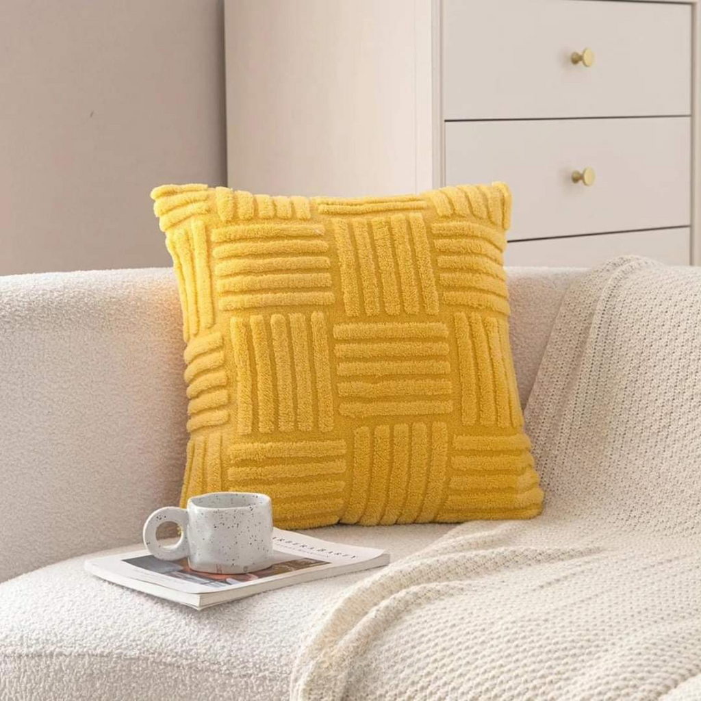 Cushion covers for decorative cushions in various styles