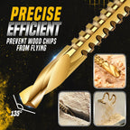 Titanium-coated high-speed steel bits with tags (6 pcs.)