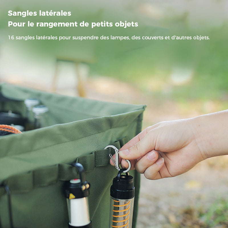 Foldable multifunctional trash can for outdoor use