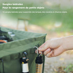 Foldable multifunctional trash can for outdoor use