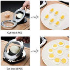 Stainless Steel Egg Slicer – 3-in-1 Cutting Options for Effortless Preparation!