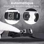 Tactical belt with automatic buckle