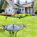 Solar fountain pump for outdoor use