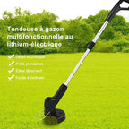 Cordless Electric Lawn Mower and Edger with Instant Line Feed