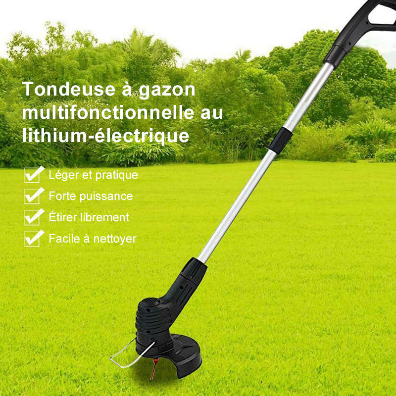 Cordless Electric Lawn Mower and Edger with Instant Line Feed