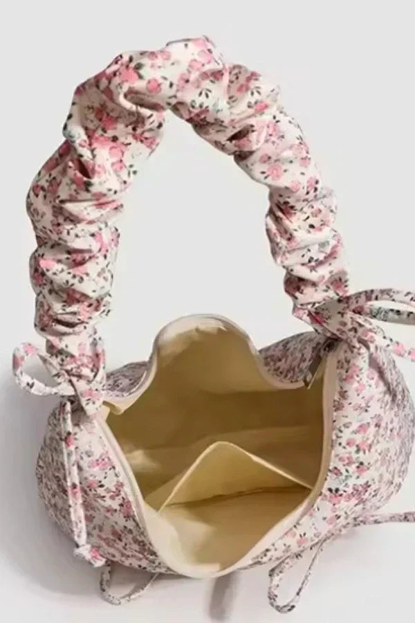 Ladies Handbag Floral Print One Size Polyester