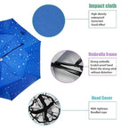 Outdoor Double-Layer Rain Umbrella Hat