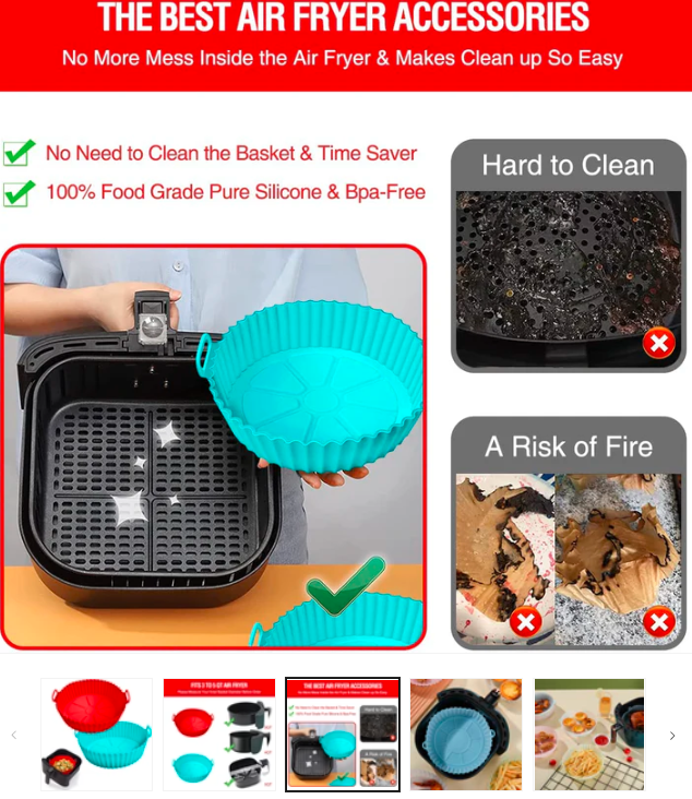 Silicone Air Fryer Tray