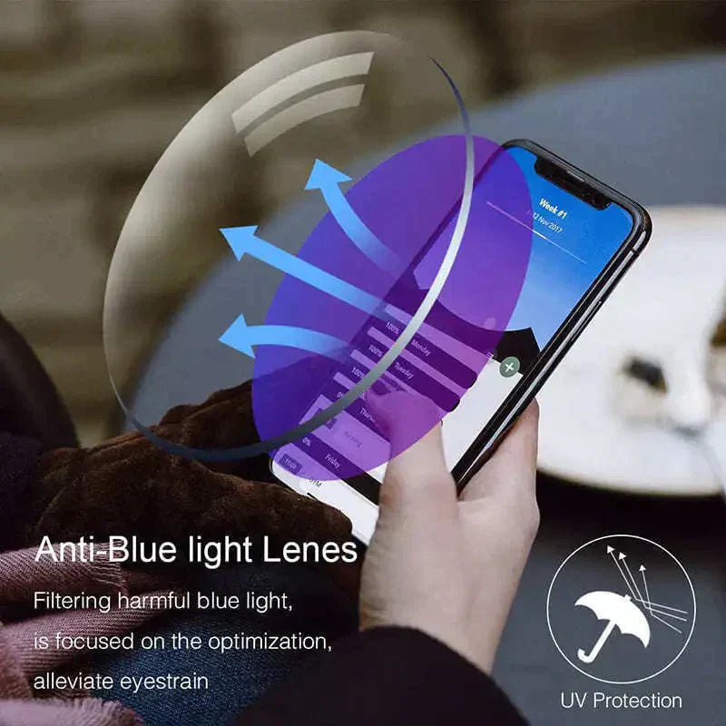 Sapphire High Hardness Anti-Blue Light Wide and Near Reading Glasses Sunglasses