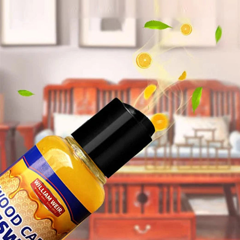 Nutrient-rich beeswax for wood care and maintenance