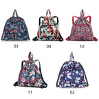 Multifunctional drawstring backpack