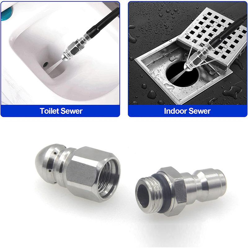 High-performance pipe cleaning and blockage attachment