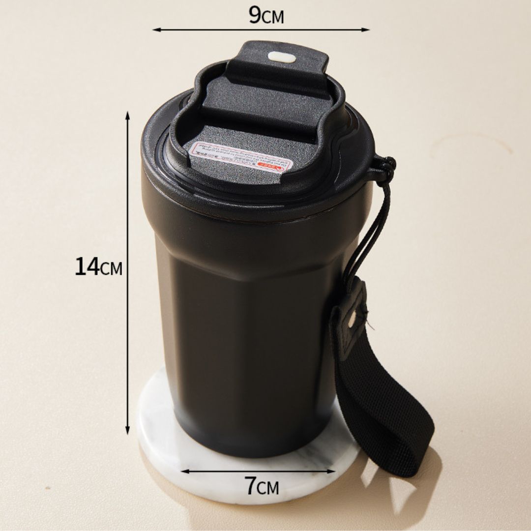 Stainless Steel Coffee Mug with LED Temperature Display 450 ML