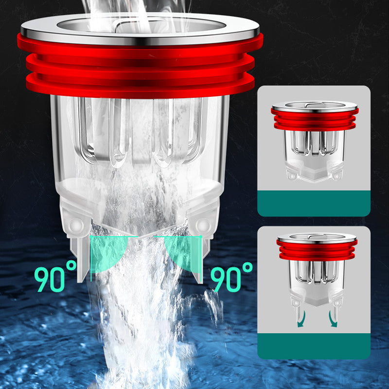 Magnetic odor-neutralizing floor drain core