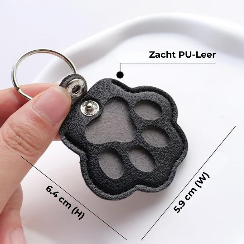PawMemorie Keychain – Memorial Pendant with Paw Print and Inner Compartment