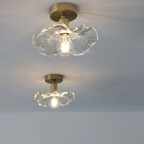 Glass Hibiscus Ceiling Lamp