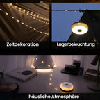Waterproof portable collapsible fairy lights for outdoor use