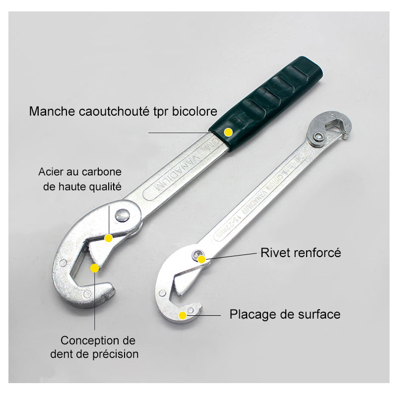 Universal wrench set (2 pieces)
