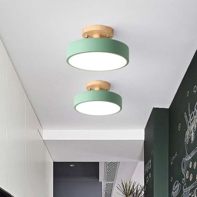 Modern Wood LED Ceiling Light with Dimmable Function