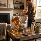 Whiskey Decanter Funny Bigfoot Glass Bottle