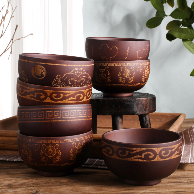 Ethnic wooden bowl