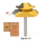 MèChe for angled cutting with lock at 45°