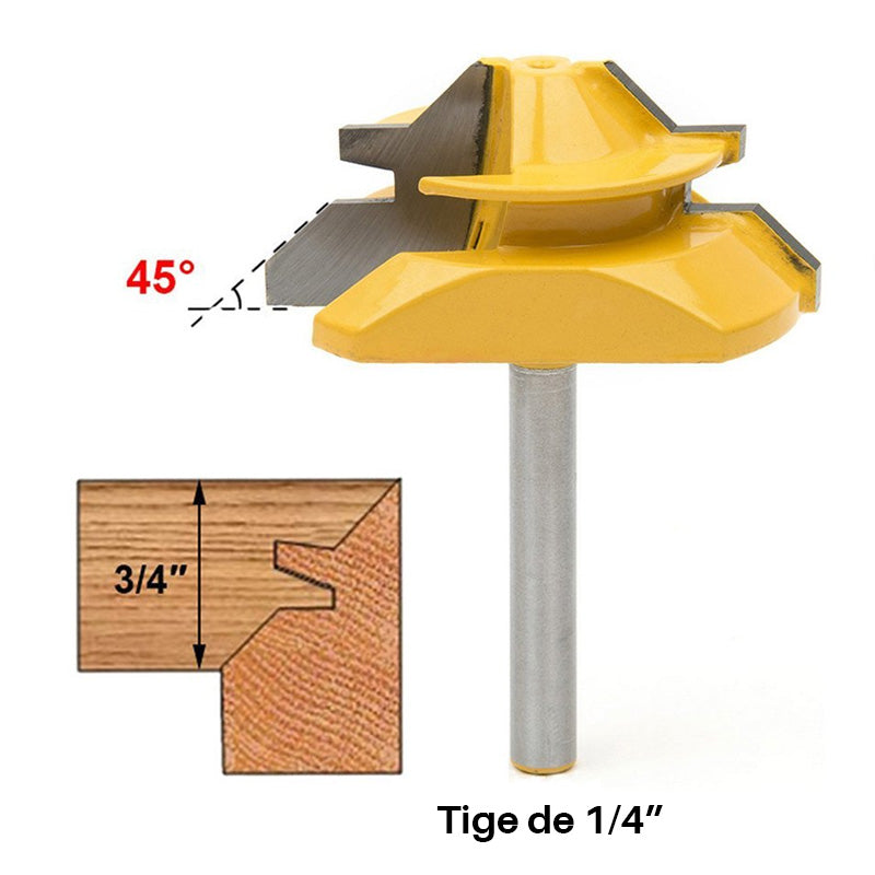 MèChe for angled cutting with lock at 45°