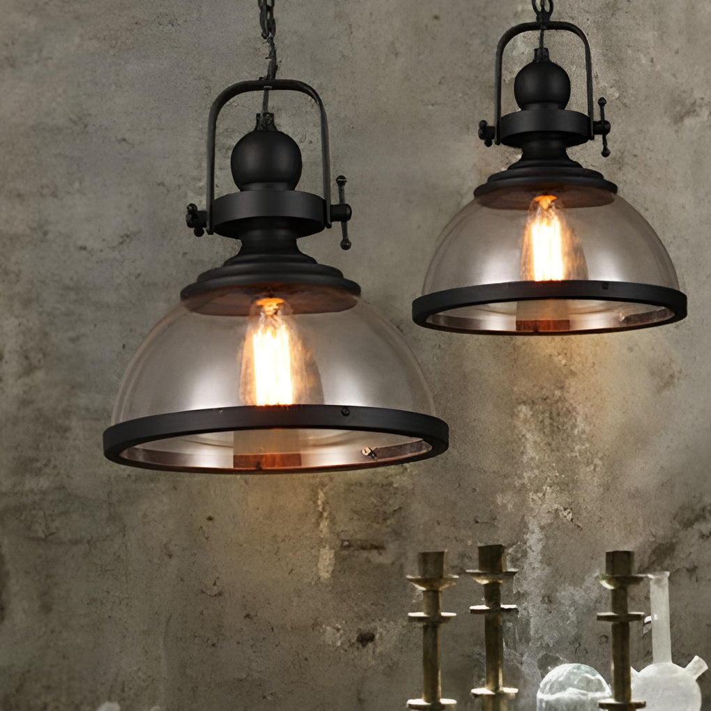Antique Glass Iron Retro Industrial Chandelier Pendant Ceiling Lights