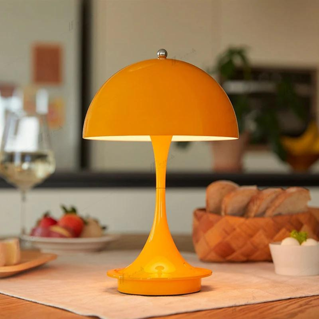 EclatéAura Table lamp | Elegant battery LED bedside lamp